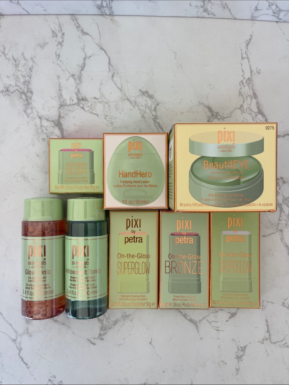Pixi On-the-Glow Bronze Bronzer & Contour — Tan